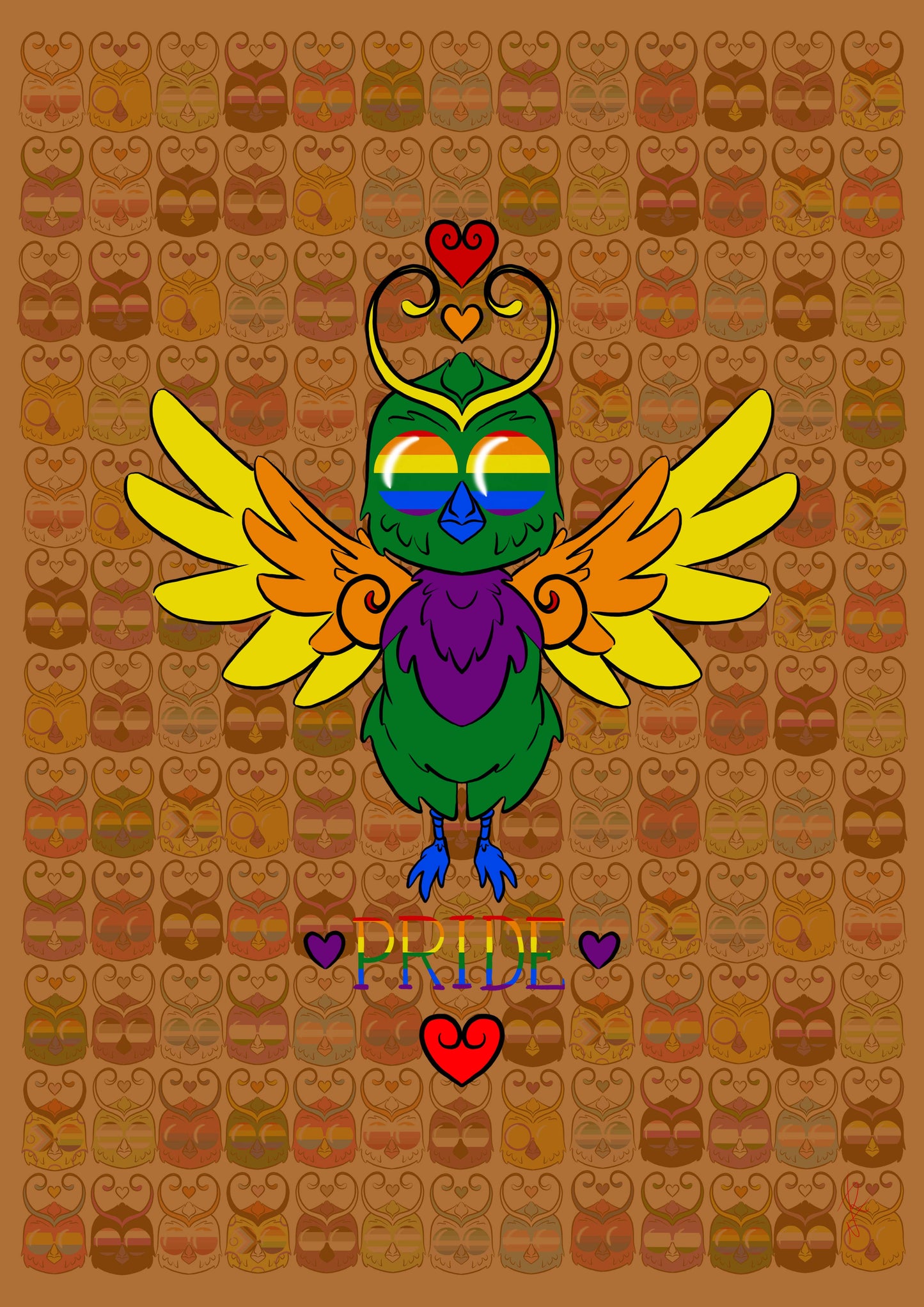 Chouette Pride flag